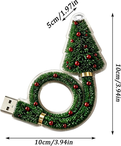 Christmas Projector Light Indoor, USB Plug and Play HD Christmas Projector