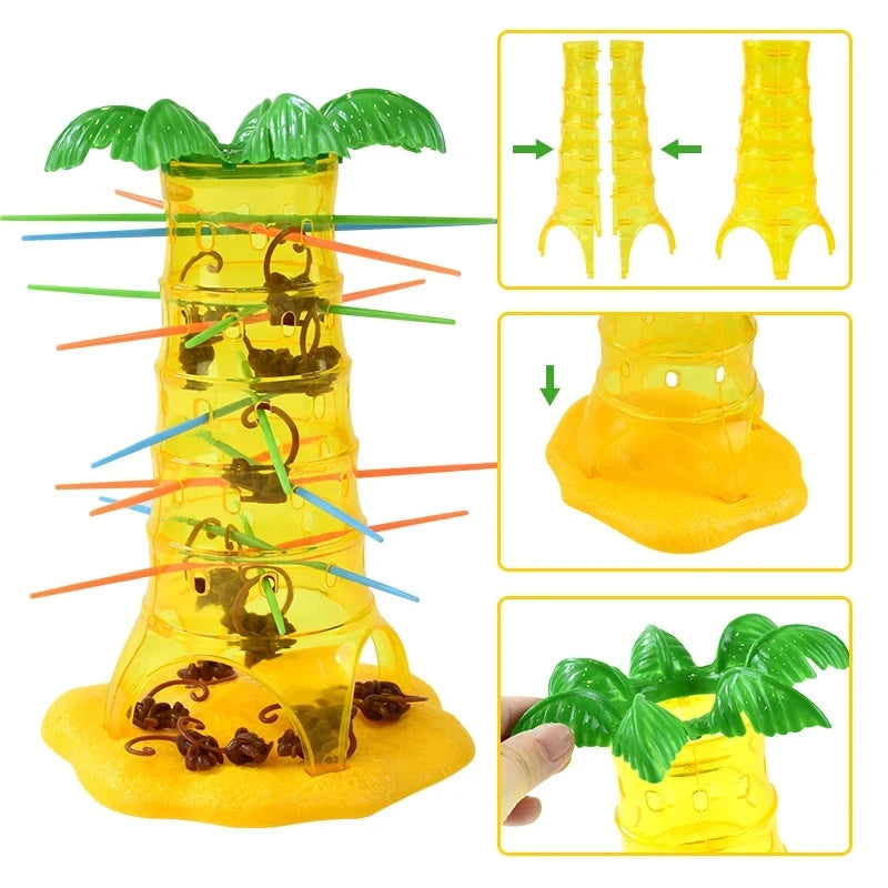 Multiplayer Tabletop Games Rolling Climbing Monkeys Interesting Intelligence Toys Parent-Child Interactive Board Game for Kids