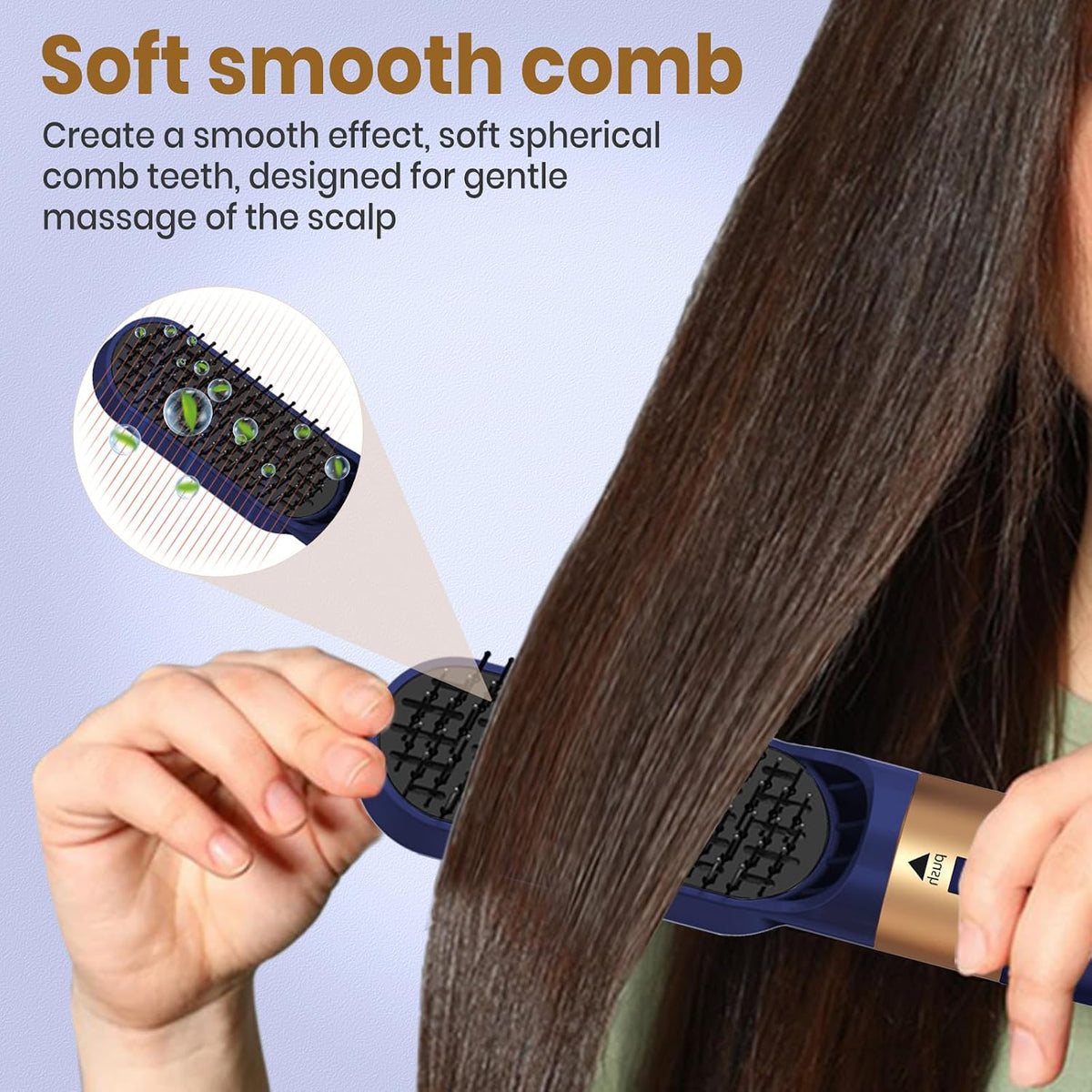 Hair Dryer Brush 5 in 1, Negative Ion Blow Dryer Brush Set -110,000 RPM High-Speed Hot Air Brush Air Styler Curling Wrap Air Curler, Curling Iron Hair Styling Tools for Straight Curl Drying Smoothing
